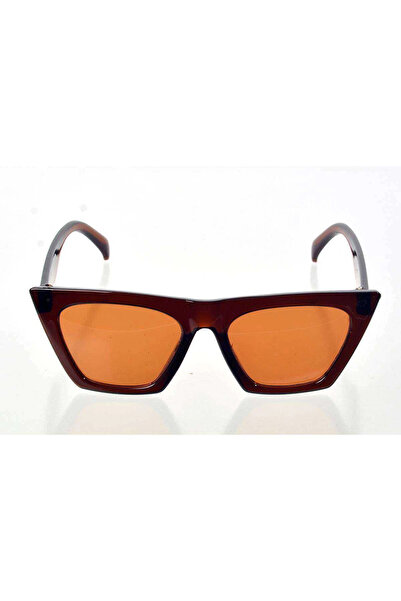 SepetBudur Brown frame cat eye women sunglasses - fashion eyewear