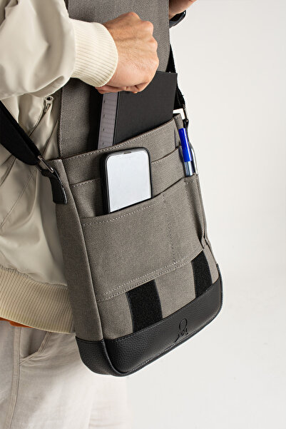 MEGA ÇANTA Canvas Series Large Volume Crossbody Men's Bag