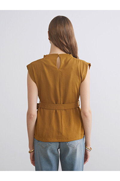 LC Waikiki Peak Yeni Sezon Dökümlü Yaka Büzgülü Bluz