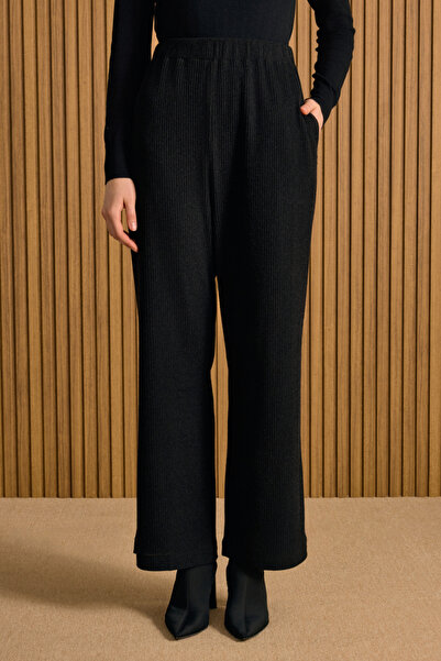 Aker Beli Lastikli Örme Pantolon