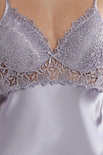 Mavelle Women's Satin Nightgown Robe Six-Piece Bridal Dowry Set - Slippers Gift