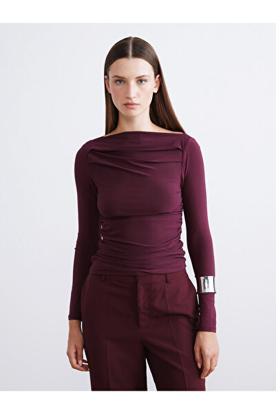 LC Waikiki Μπλούζα με κορδόνια με λαιμόκοψη σε σχήμα καγιάρας