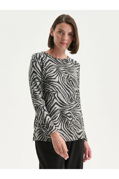 LC Waikiki New Season Crew Neck Patterned Blouse