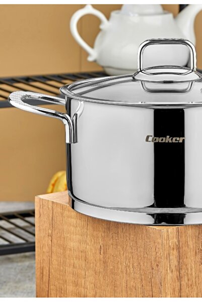 Cooker 20 cm Bomonti Stainless Steel 3.2 Liter Deep Pot