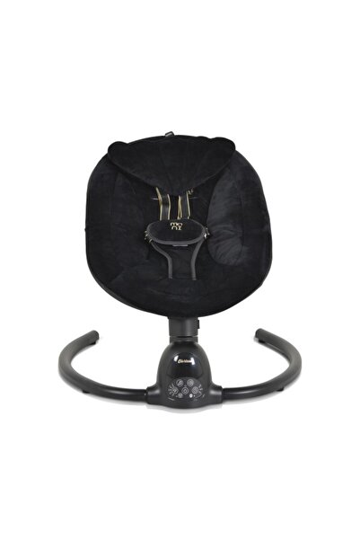 Moni Electric Baby Swing with Remote, Clarissa Black, 5 Speeds, Musical Function, Timer and Auto Sto