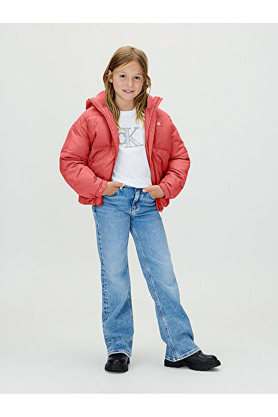 Calvin Klein Kız Çocuk Ck Short Puffer Mont