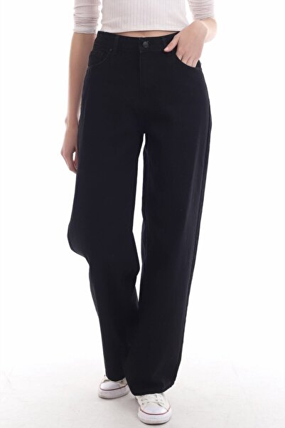 mooishan Ο πιο όμορφος τόνος του μαύρου είναι το φαρδύ τζιν, Μαύρο γυναικείο ...