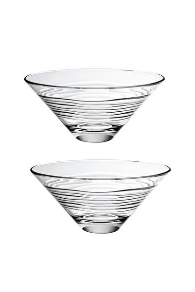 Vidivi Set 2 boluri conic din sticla temperata colectia OASI 2,2lt 26x20xh11,5cm