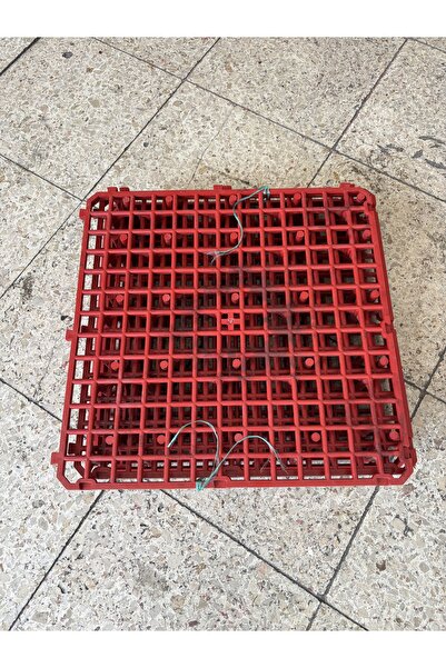 AN-GA AVM Güvercin Kümes Taban Izgarası Kalın 40x40 - 4 Adet (Kırmızı)