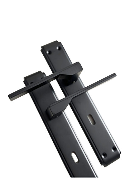 Erkul Aluminum Black Room Door Handle, Modern and Durable Door Handle (480-02-Oda-Msy)