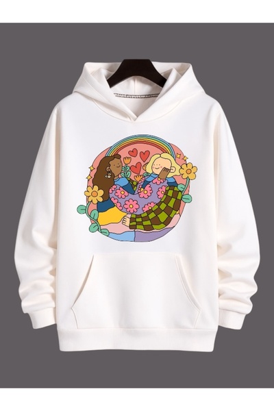 ArtYus Unisex Friends Colorful Special cu imprimeu Cotton supradimensionat cu...