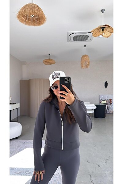 Buket Teke سترة غوص أنثراسيت