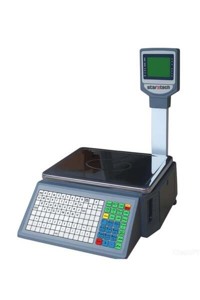 Smarttech ميزان إلكتروني سمارت تيكو 30 كجم مع طابعة باركود للخضراوات والفواكه واللحوم