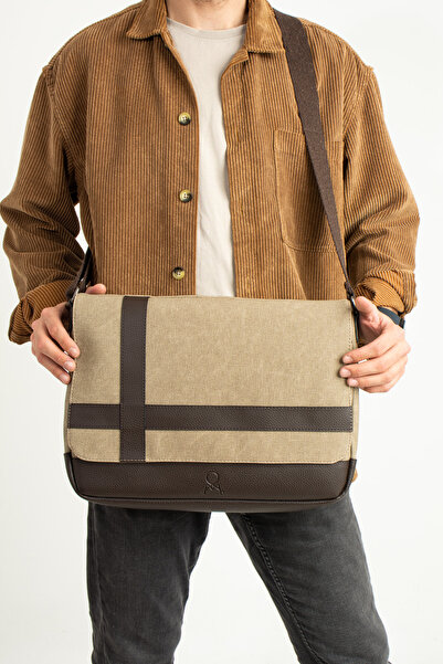 MEGA ÇANTA Canvas Series Large Volume Messenger Men's Bag
