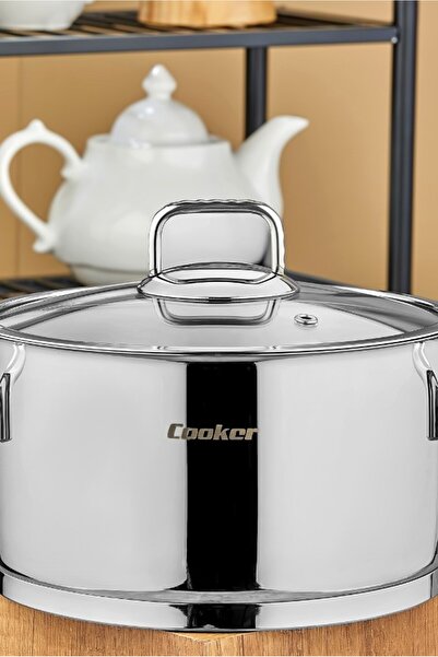 Cooker 20 cm Bomonti Stainless Steel 3.2 Liter Deep Pot