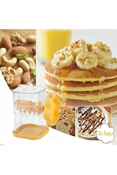 Flippy Crusher, Flippy, for Peanuts, Nuts, Chocolate, Manual, ABS, 10 x 7.2 cm, Yellow