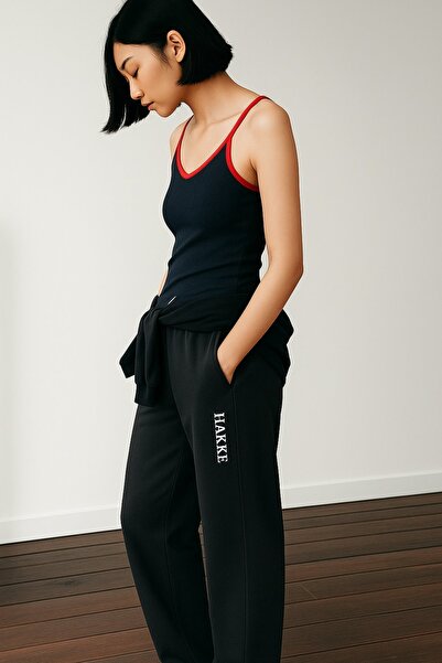 HAKKE Two Thread Print Wide Leg Pants