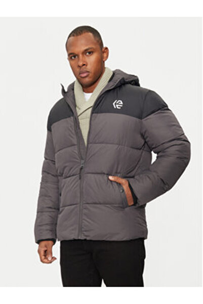 Indicode Ανδρικό Μπουφάν με Πούπουλα INALANIN 15-802 Γκρι