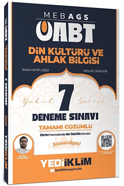 Yediiklim Yayınları MEB AGS ÖABT Din Kültürü Ve Ahlak Bilgisi Tamamı Çözümlü ...