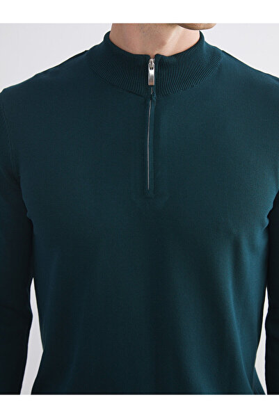 LC Waikiki Petrol Dik Yaka Erkek Triko Kazak