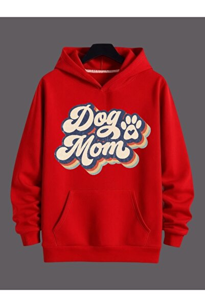 ArtYus Unisex Dog Mom Colorat Personalizat cu imprimeu Bumbac supradimensiona...