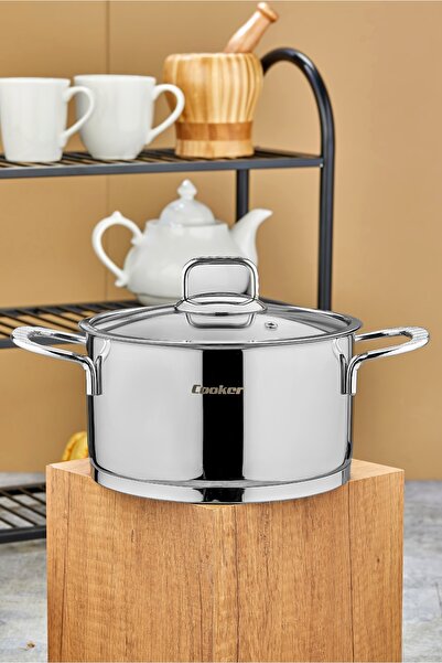 Cooker 20 cm Bomonti Stainless Steel 3.2 Liter Deep Pot