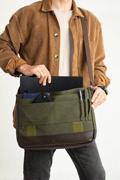 MEGA ÇANTA Canvas Series Large Volume Messenger Men's Bag