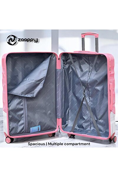 ZAAPPY Hard Shell PC Colorful Printed 24 Inch (20-25kg) Lightweight, Combination Lock