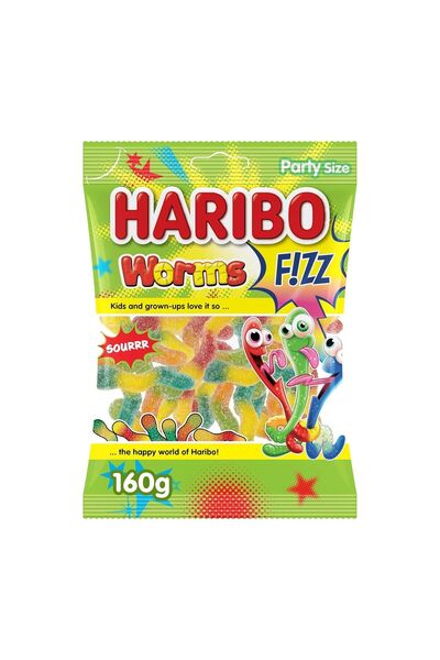 Haribo جيلي ديدان الفوار، 160 غرام