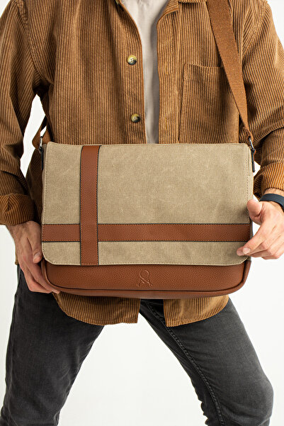 MEGA ÇANTA Canvas Series Large Volume Messenger Men's Bag
