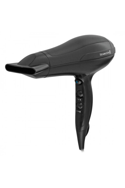 Remington D5210 Στεγνωτήρας μαλλιών, 2200W, 2 ταχύτητες, 3 ρυθμίσεις θερμοκρασίας, ιονισμός, ψυχρή βολή, μαύρο