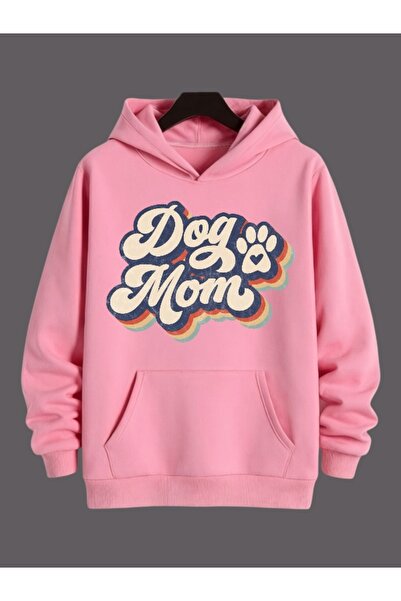 ArtYus Унисекс пуловер с качулка от памук с цветен специален принт за майки н...