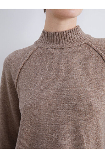 LC Waikiki Brown Half Turtleneck Women's Knitwear Sweater