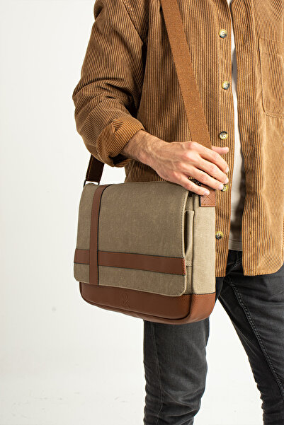 MEGA ÇANTA Canvas Series Large Volume Messenger Men's Bag