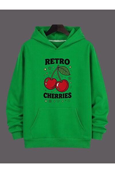 ArtYus Unisex Retro Cireșe Colorate Special cu imprimeu Bumbac supradimension...