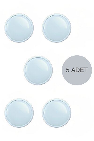 MegaVitrin Комплект із 5 білих ручок для дитячих меблів - ручки для шаф та шу...