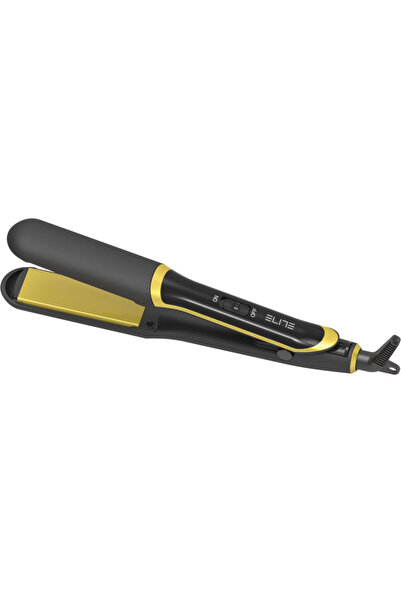 Elite HCS-1324 Hair Straightener, 45W, Three types of plates, Fast heating, 210C Max., Black/Yellow