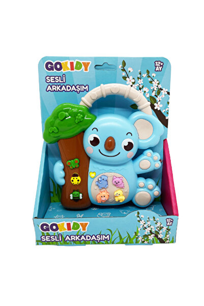 Gokidy Sesli ve Eğitici Koala Bebek Oyuncağı – Işıklı, Hayvan Sesli, 12 Ay ve...