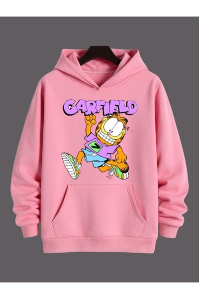 ArtYus Unisex Garfield Colorat Special cu imprimeu Bumbac supradimensionat cu...