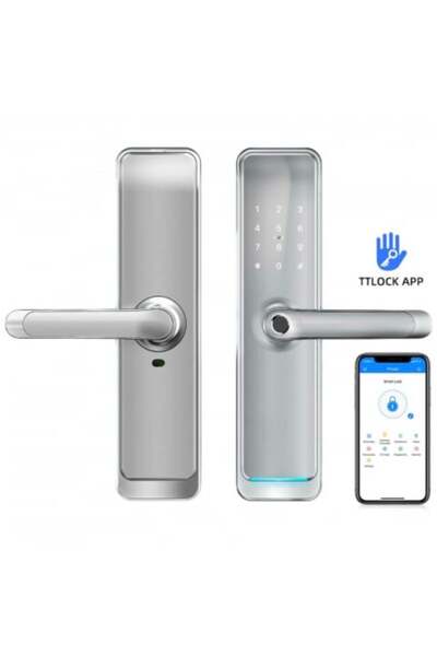 OEM Smart cylinder lock silver adjustable (35-90 mm) - TTLock app control