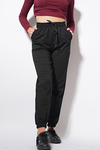 Pafi Moda Περισσότερες αθλητικές φόρμες Jogger Μαύρες