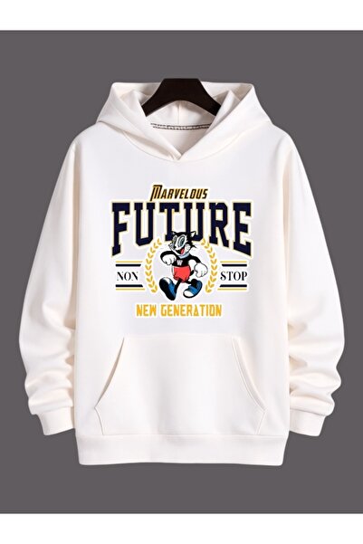 ArtYus Unisex Cat in the Basket Colorful Custom Printed Cotton Oversize Hoode...