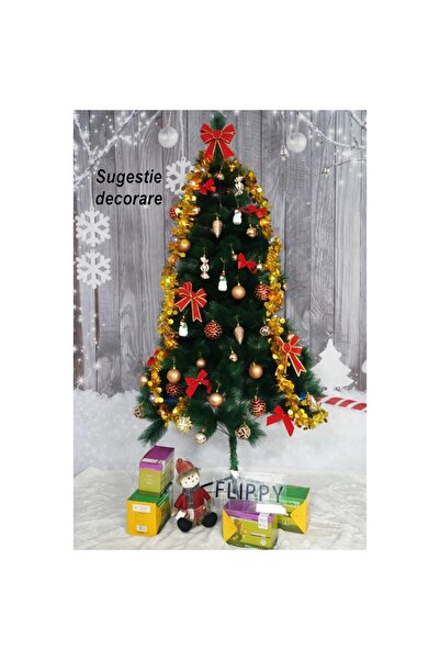 Flippy Artificial Christmas Pine Tree, Classic, Indoor/Outdoor, 90 cm, Flippy, Green, Plastic Stand Include