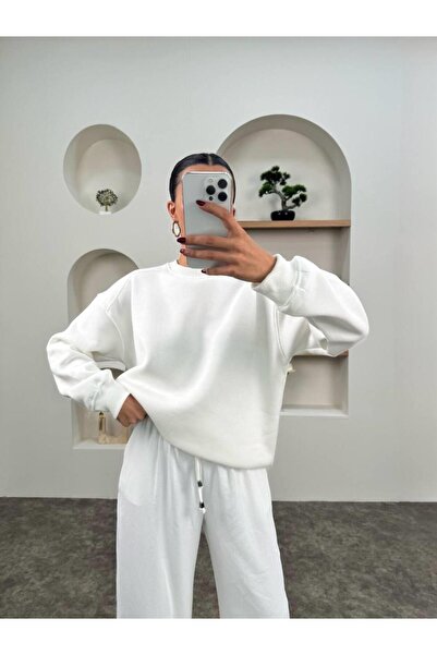 BETULAKSUBUTİK Soft Sweatshirt with Bike Collar