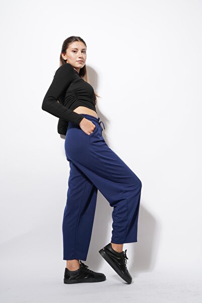 Pafi Moda Pantaloni Derp Modal Shalwar Balloon Bleumarin