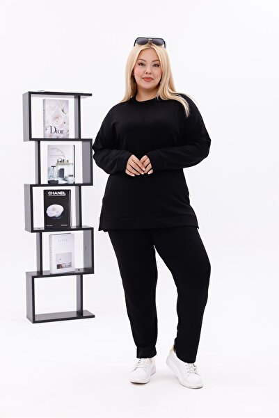 Siyezen Plus Size Modal Set with Green Front