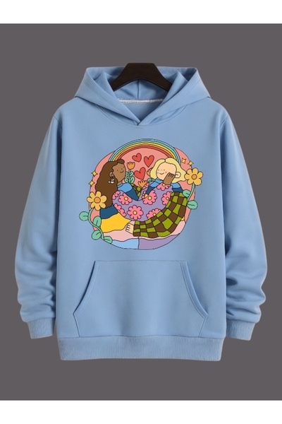 ArtYus Unisex Friends Colorful Special cu imprimeu Cotton supradimensionat cu...