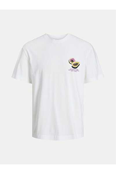 Jack & Jones Τζακ Τζόουνς Τζούνιορ Αγόρι Μπλουζάκι 12254032 Λευκό