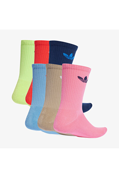 adidas Trefoil Cushion 6' lı Unisex Mavi Çorap