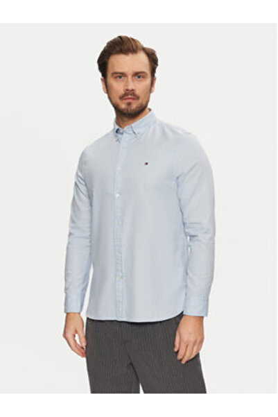 Tommy Hilfiger Cămașă bărbătească MW0MW37578 Albastră